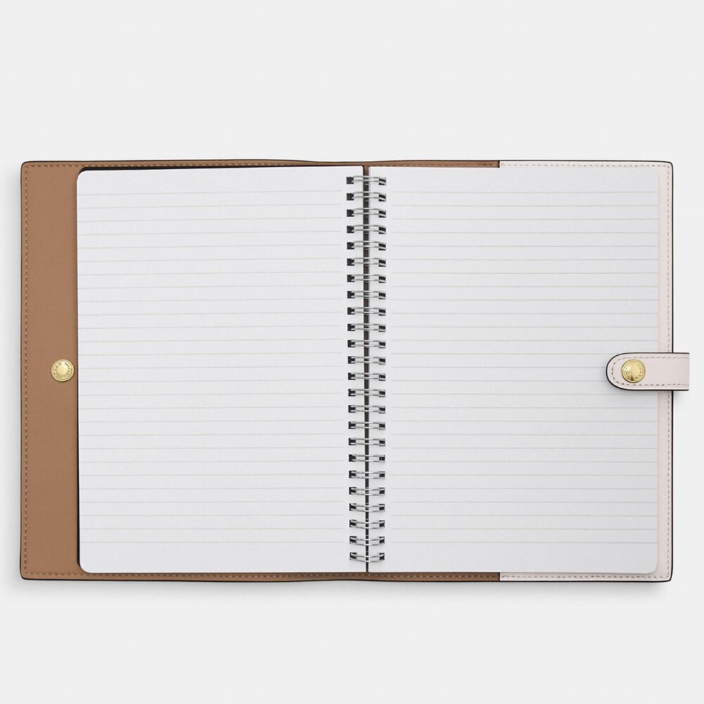 Coach Notebook In Signature Canvas White/Chalk New With Tags - Picture 3 of 8